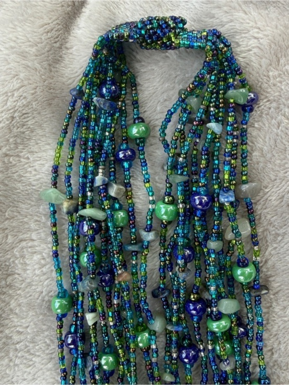Bright Multicolor Beaded Necklace